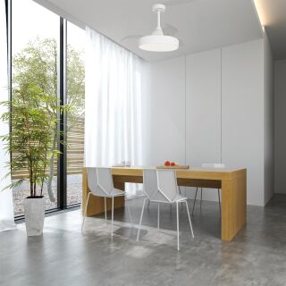 Mantra Alaska Mini Deckenventilator LED Fernbedienung dimmbar Holzoptik