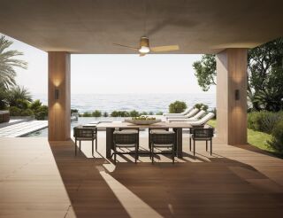 Mantra Ushuaia Deckenventilator LED Fernbedienung dimmbar schwarz