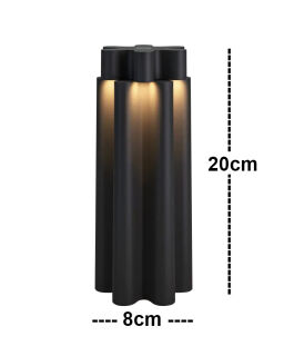 Sompex Eono Akku LED Tischleuchte schwarz