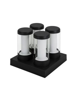 NEWDES Nip Akkuleuchte 4er Set schwarz