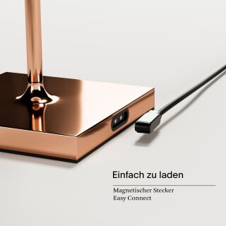 Sigor Nuindie 38 kupfer rund Akku Tischleuchte LED