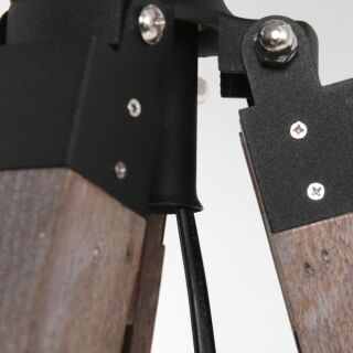 Mexlite Stehleuchte Triek mit Lampenschirm in schwarz