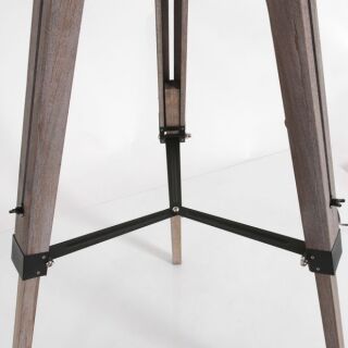 Mexlite Stehleuchte Triek mit Velours Lampenschirm goldfarben