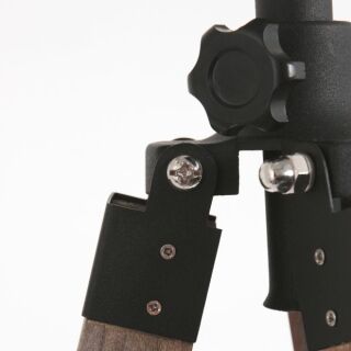 Mexlite Stehleuchte Triek mit Velours Lampenschirm goldfarben