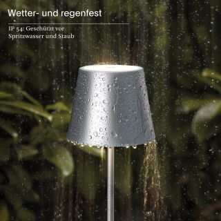 Sigor Nuindie 120 silber rund Akku Stehleuchte LED