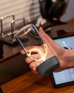 Sompex Pulse Akku LED Tischleuchte neon-gelb