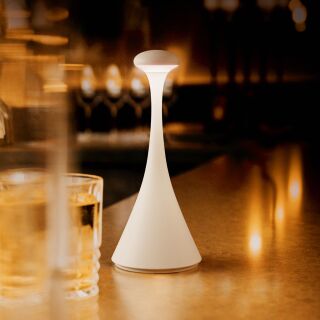 Sigor Nudrop mini schneeweiß Akku-Tischleuchte