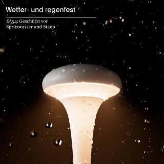 Sigor Nudrop mini schneeweiß Akku-Tischleuchte