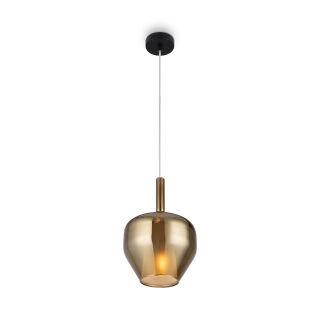 Maytoni Pendelleuchte Duality Spiegelgold-Chrom E27 20cm