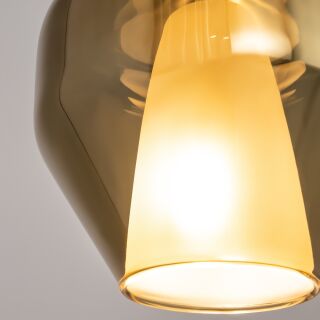 Maytoni Pendelleuchte Duality Spiegelgold-Chrom E27 20cm