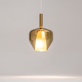 Maytoni Pendelleuchte Duality Spiegelgold-Chrom E27 20cm