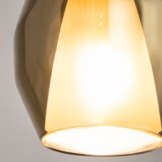 Maytoni Pendelleuchte Duality Spiegelgold-Chrom E27 16cm