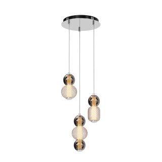 Maytoni Pendelleuchte Drop Rauchglas LED 3-flammig