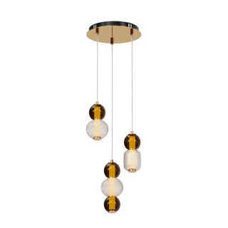 Maytoni Pendelleuchte Drop Cognac LED 3-flammig