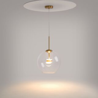 Maytoni Pendelleuchte Cometa LED Glas transparent