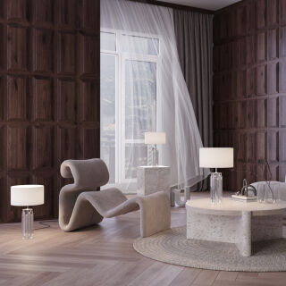 Maytoni Tischleuchte Muse E27 chrom