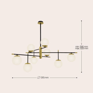 Maytoni Pendelleuchte Nostalgia 9-flammig
