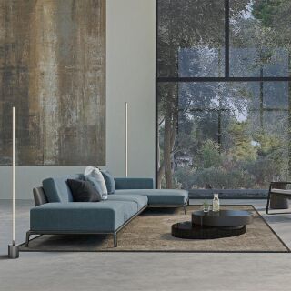 Maytoni Stehleuchte Flow LED gold