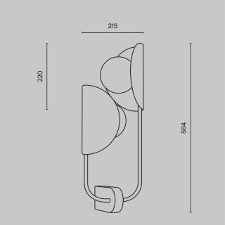 Maytoni Wandleuchte Tropic 2-flammig G9 Version1