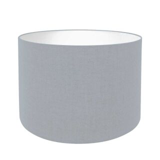 Steinhauer Tischleuchte Stang klein schwarz Schirm Leinen blau-grau