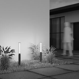 Maytoni Außenleuchte Standleuchte Lit LED 78,6cm braun