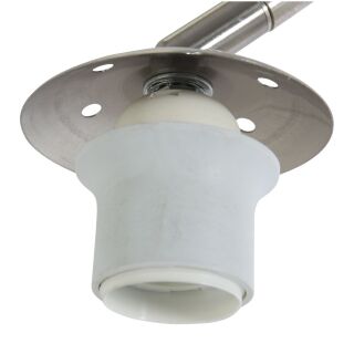 Steinhauer Bogenleuchte Sparkled Light stahl verschiedene Variationen rauchgrau Kugel (Kunststoff)