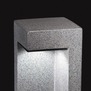 Ideal Lux Außenleuchte Standleuchte Titano LED granit 49cm