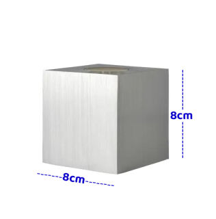 Sompex Cubic Tischleuchte transparent mit Herz Filament Leuchtmittel