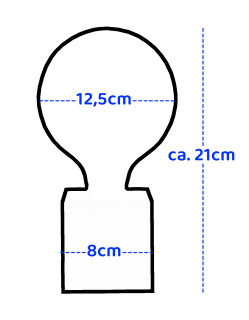 Sompex Cubic Tischleuchte transparent mit Herz Filament Leuchtmittel
