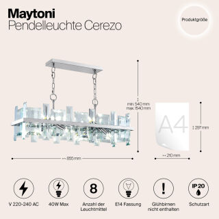 Maytoni Pendelbalken Cerezo E14