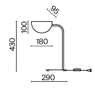 Maytoni Tischleuchte Mollis G9