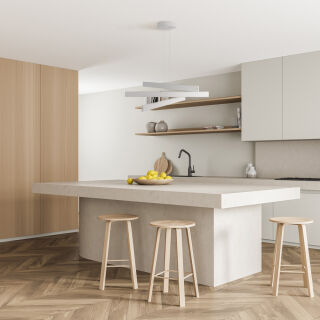 Maytoni Pendelleuchte Origami LED weiß