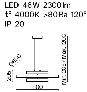Maytoni Pendelleuchte Origami LED weiß