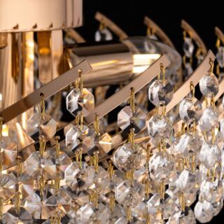 Maytoni Leuchter Karolina 6-flammig Gold Kristall