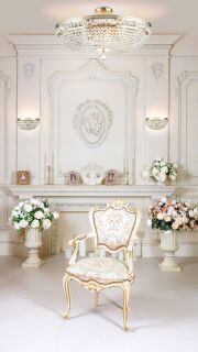 Maytoni Leuchter Ottilia 12-flammig Gold Kristall