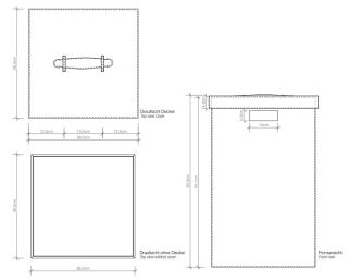 Decor Walther BROWNIE WB Wäschebehälter mit Deckel Taupe