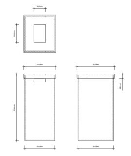 Decor Walther BROWNIE AWB Abwurfbehälter mit Deckel Sand