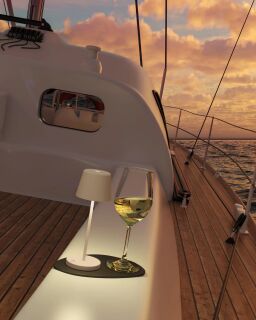 Silwy x Sompex Monaco Akku-Tischleuchte sand