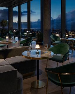 Sompex Ginn Akku LED Tischleuchte space grey