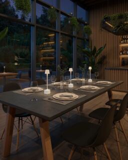 Sompex Dennis Akku-Tischleuchte anthrazit