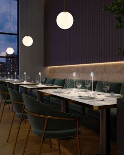 Sompex Dave Akku-Tischleuchte grau