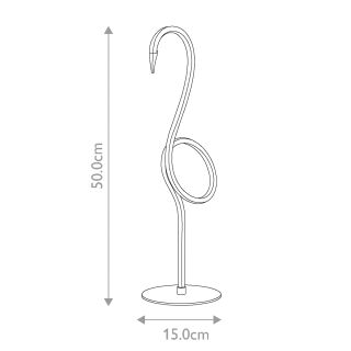 Elstead Tischleuchte Flamingo weiß