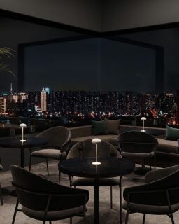 Sompex Pebble Akku-Tischleuchte türkis