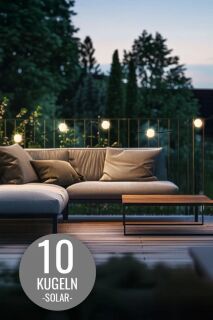 Solar Akku LED Lichterkette Glowing Elegance 10