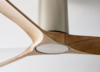 Lucci Air Deckenventilator Londo Chrom gebürstet/Teak