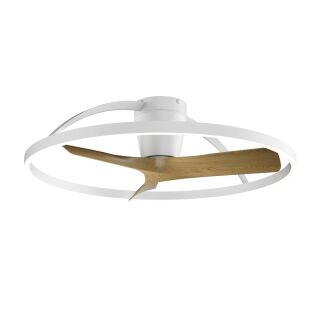 Mantra Nepal II 75 Deckenventilator mit LED Beleuchtung weiß/holz