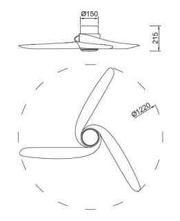 Mantra Groenland Deckenventilator mit LED Beleuchtung schwarz