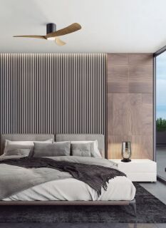 Mantra Nemo Deckenventilator mit LED Beleuchtung schwarz/holz