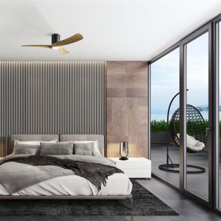 Mantra Nemo S Deckenventilator mit LED Beleuchtung weiß/holz