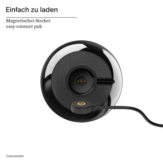 Sigor Akku-Tischleuchte Nucandle 310mm keramikschwarz